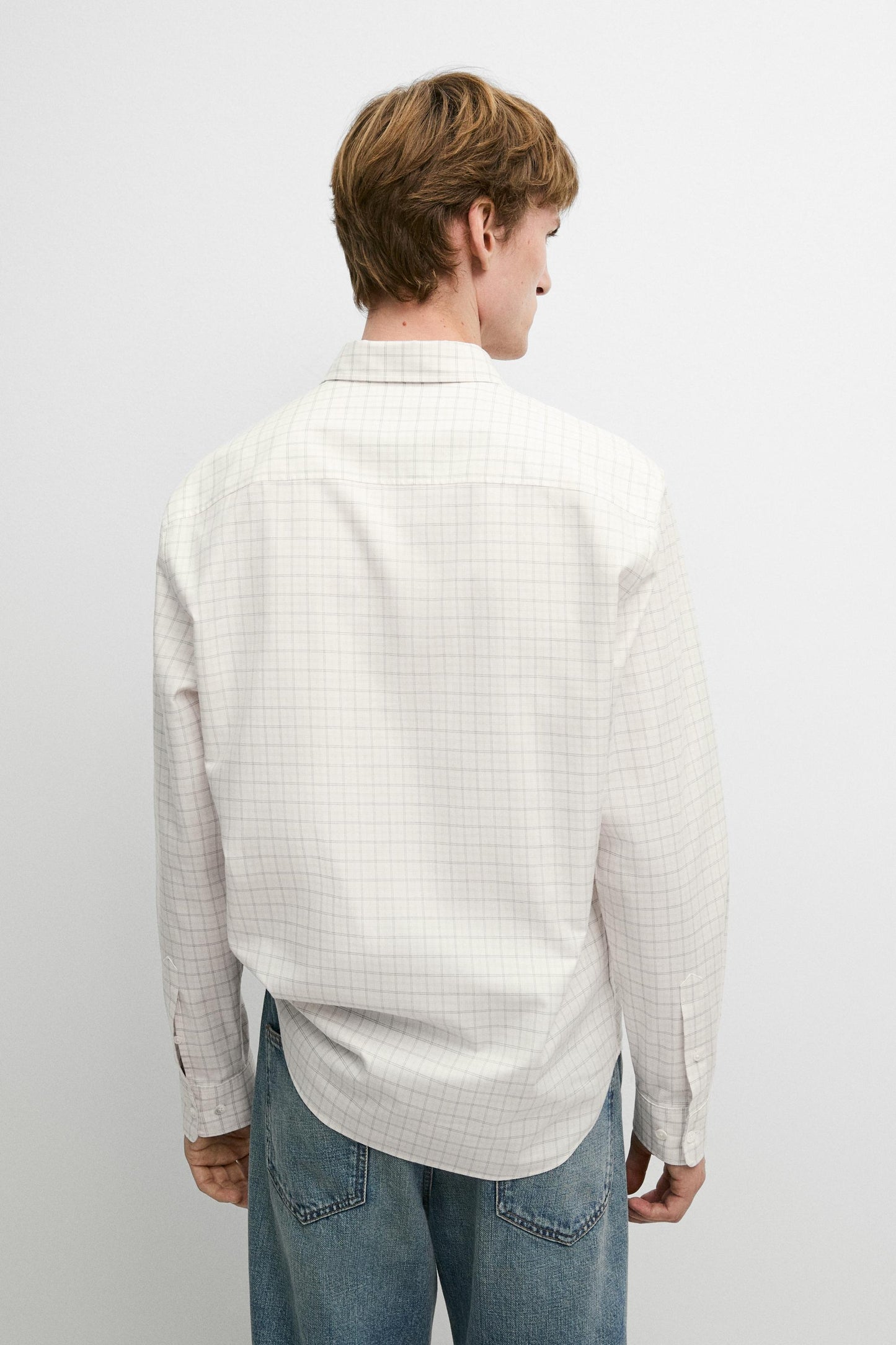 Regular Fit Plaid Cotton Shirt