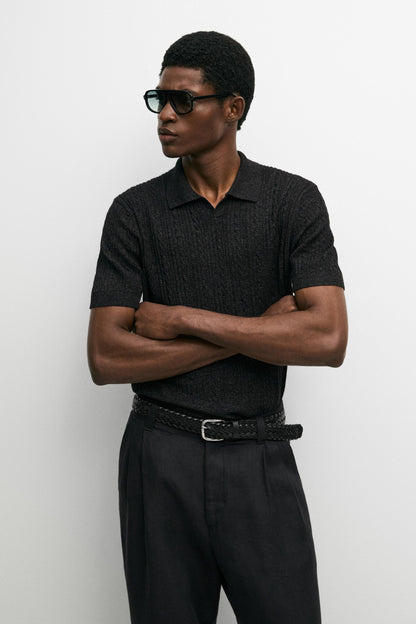 100% Cotton Knit Polo Shirt