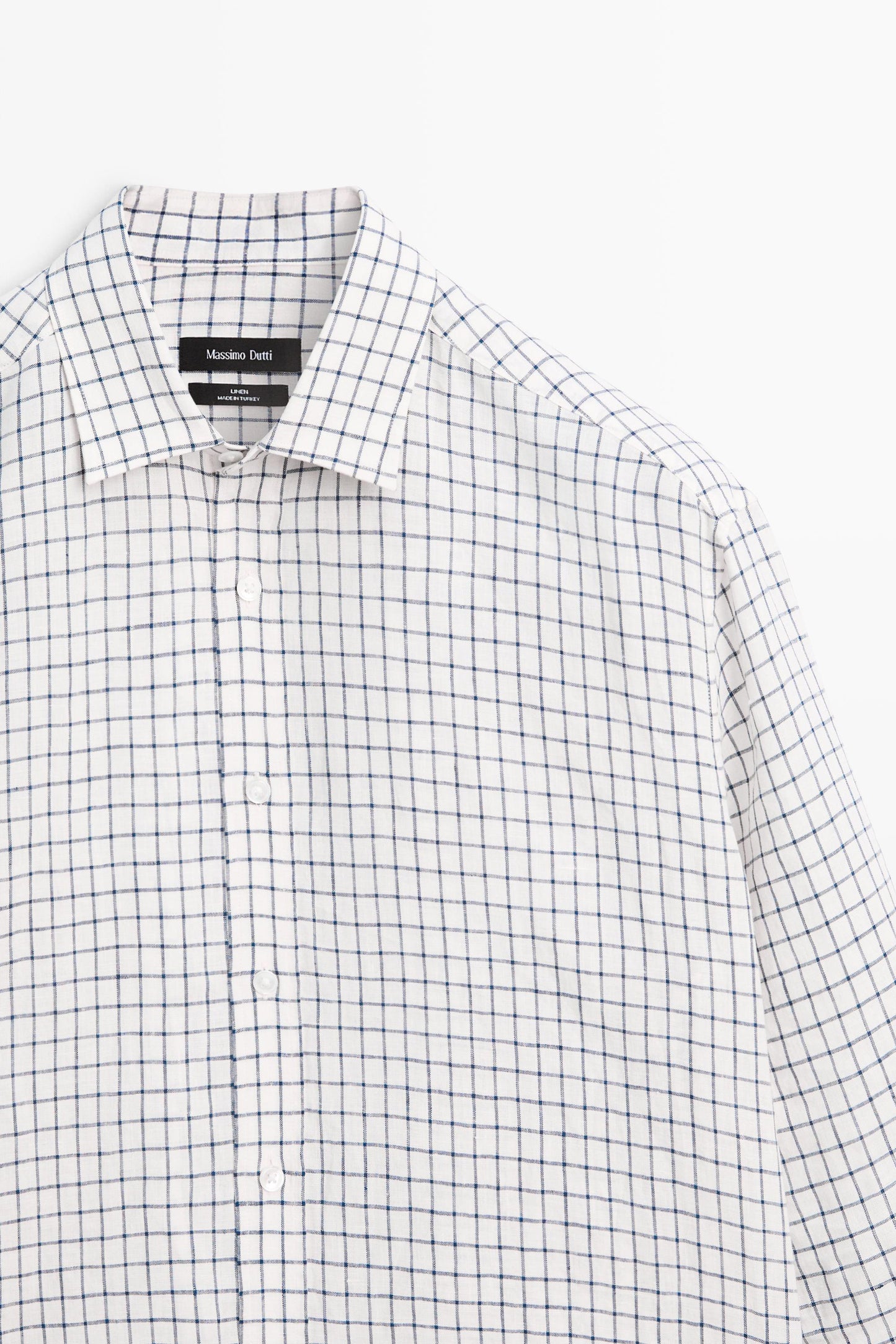 Regular Fit Plaid Linen Shirt