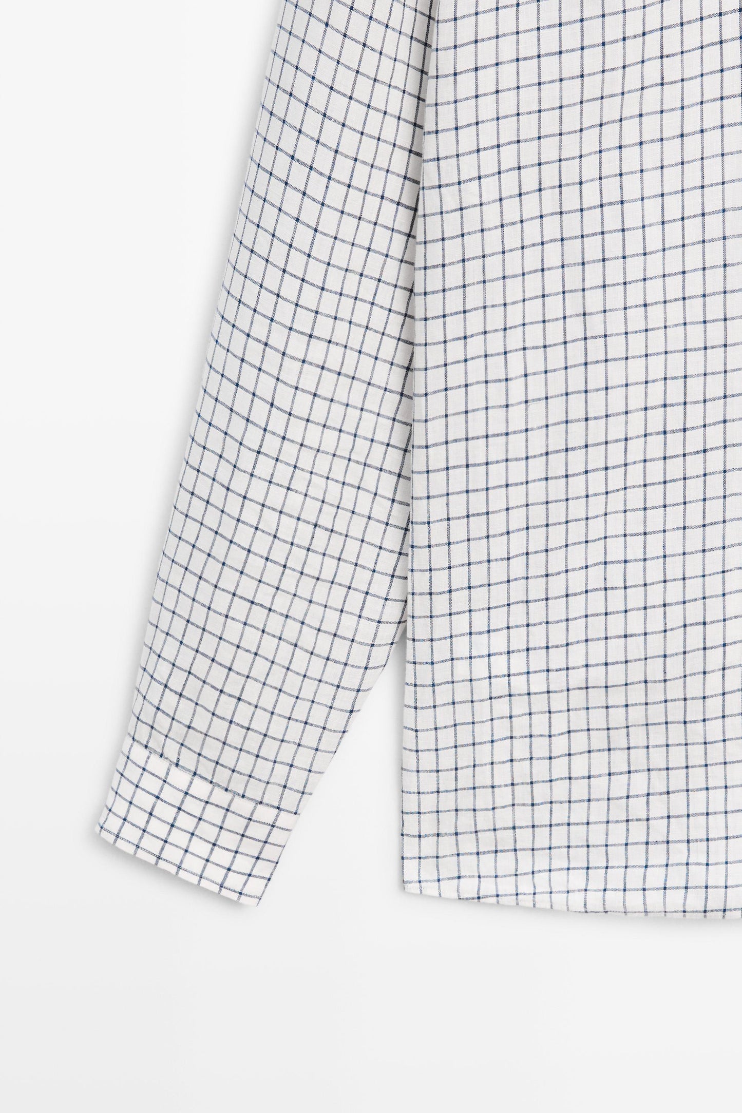 Regular Fit Plaid Linen Shirt