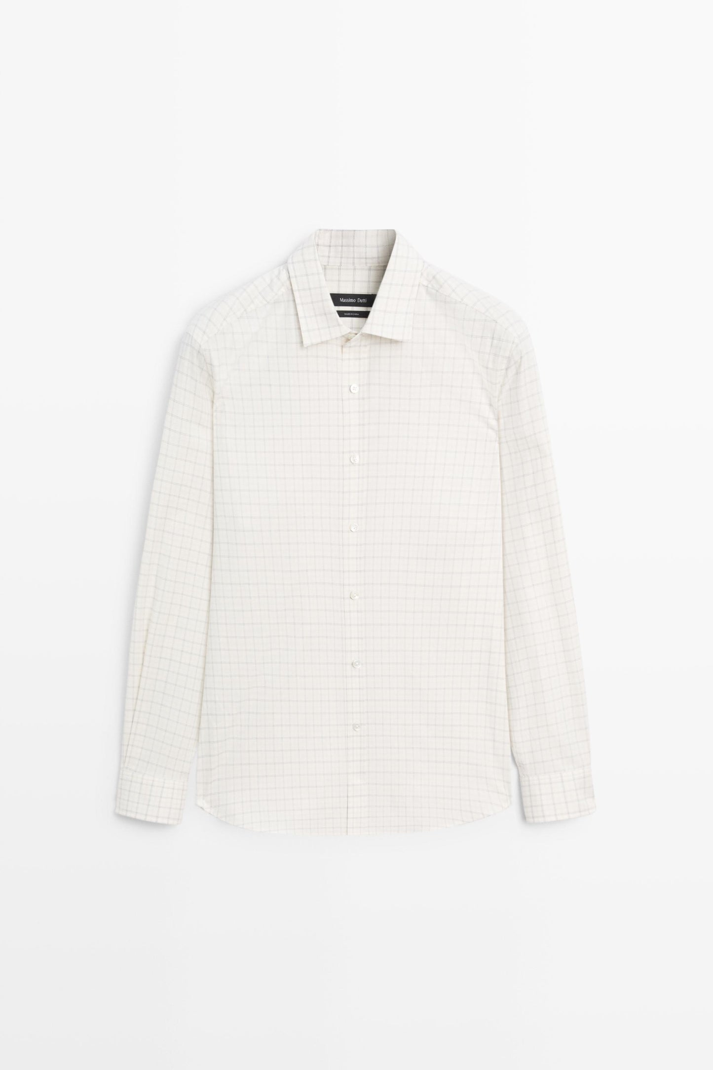 Regular Fit Plaid Cotton Shirt