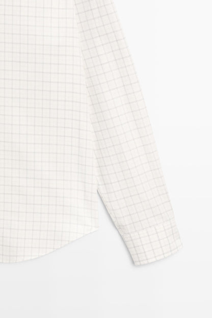 Regular Fit Plaid Cotton Shirt