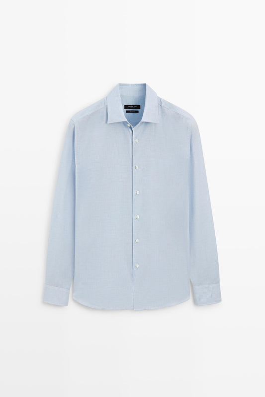 Regular Fit Gingham Cotton Shirt