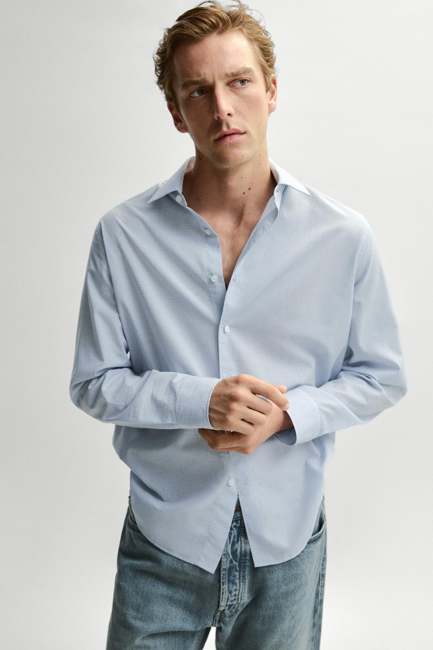 Regular Fit Gingham Cotton Shirt